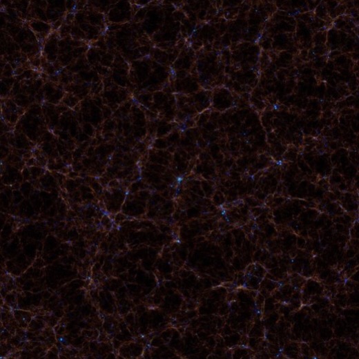 Simulation of the visible structures of the universe: The most comprehensive simulation within the Magneticum Pathfinder Project covers the spatial area of a cube with a box size of 12.5 billion light years. Credit: Klaus Dolag/LMU, www.magneticum.org Simulation of the visible structures of the universe: The most comprehensive simulation within the Magneticum Pathfinder Project covers the spatial area of a cube with a box size of 12.5 billion light years. Credit: Klaus Dolag/LMU, www.magneticum.org