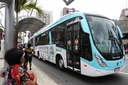 About 90 percent of Fortaleza's residents use public transportation. Bus delays and overcrowding are common. CREDIT Ezequiel Dantas