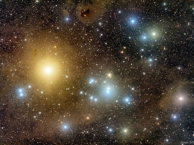 Image of the Hyades star cluster. Image: Jose Mtanous