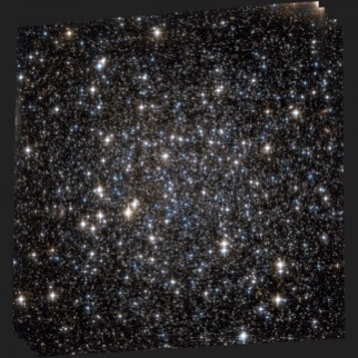 CAPTION Hubble Space Telescope Observation of the central region of the Galactic globular cluster NGC 6101: Compared to the majority of Galactic globular clusters, NGC 6101 shows a less concentrated distribution of observable stars.