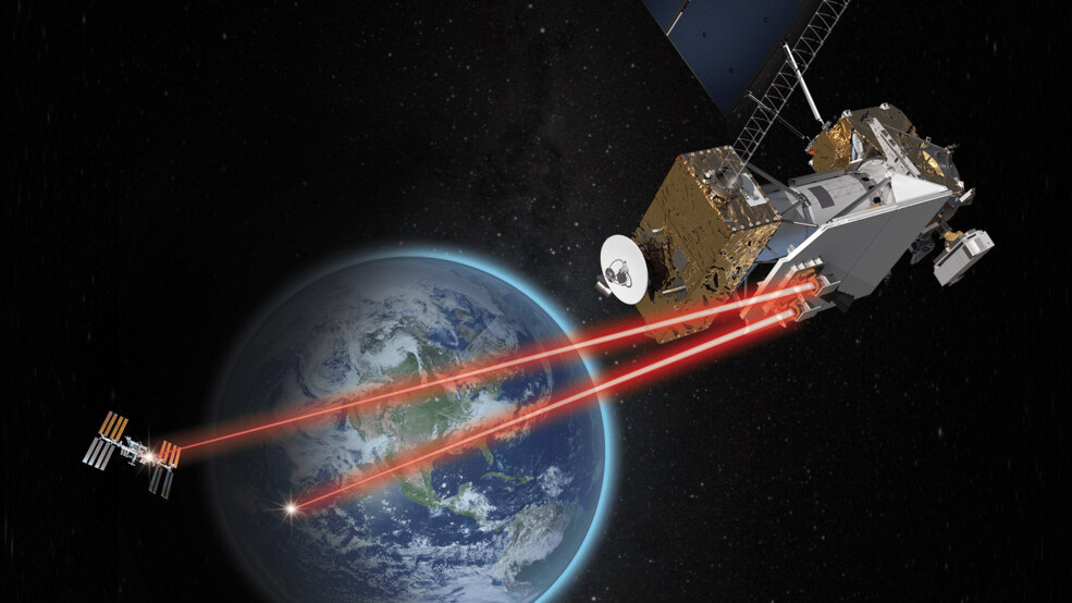 The Laser Communications Relay Demonstration (LCRD) launched in December 2021. Together, LCRD and ILLUMA-T will complete NASA’s first bi-directional end-to-end laser communications system. Photo credit: Dave Ryan