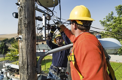 Avista Utilities of Spokane installed smart transformers to help improve the efficiency of its distribution system in Pullman as part of the Pacific Northwest Smart Grid Demonstration Project. Photo courtesy of Avista Utilities.