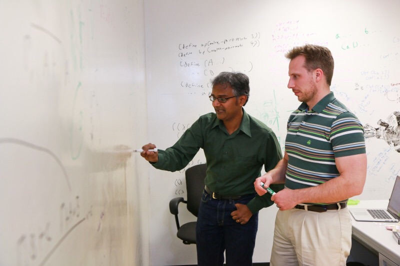 Suresh Venkatasubramanian, left, and Matt Might, both associate professors of computer science at the University of Utah, have received a $3 million government grant to produce software that can sniff out the next generation of computer vulnerabilities. These attacks, called algorithmic vulnerabilities, are harder to detect and can do a great amount of damage on computer systems. Suresh Venkatasubramanian, left, and Matt Might, both associate professors of computer science at the University of Utah, have received a $3 million government grant to produce software that can sniff out the next generation of computer vulnerabilities. These attacks, called algorithmic vulnerabilities, are harder to detect and can do a great amount of damage on computer systems.