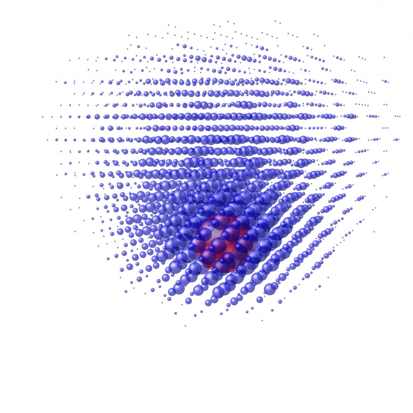 CAPTION This is an eectron wave in a phosphorus atom, distorted by a local electric field. CREDIT Dr. Arne Laucht CAPTION This is an eectron wave in a phosphorus atom, distorted by a local electric field. CREDIT Dr. Arne Laucht