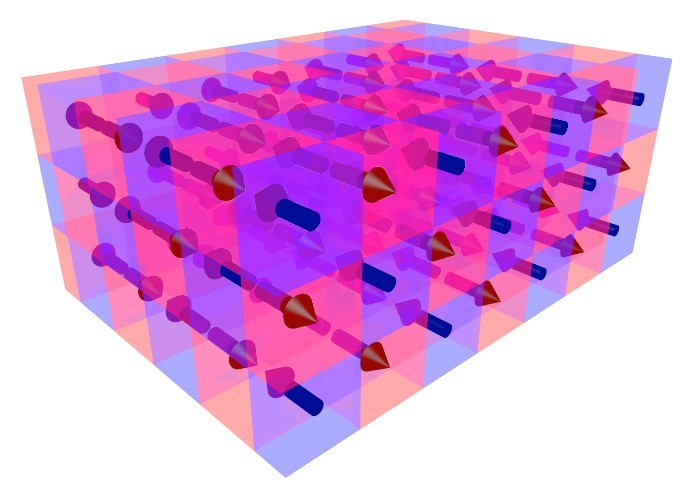 Lorenzo Baldrati, JGU The microscopic moments in antiferromagnetic materials have alternated orientation, in contrast to the ones of ferromagnets. Lorenzo Baldrati, JGU The microscopic moments in antiferromagnetic materials have alternated orientation, in contrast to the ones of ferromagnets.