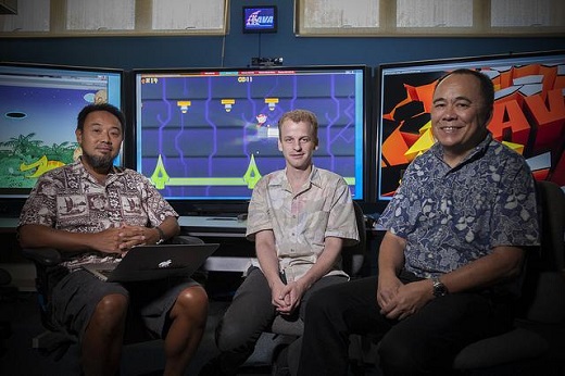 CAPTION Co-Principal Investigators: Jason Leigh, Chris Lee and David Garmire. CAPTION Co-Principal Investigators: Jason Leigh, Chris Lee and David Garmire.