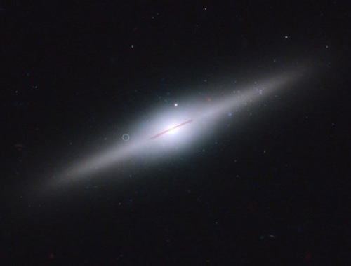CAPTION A unique object called HLX-1 (Hyper-Luminous X-ray source 1) is now the only reliable candidate as the intermediate-mass black hole. CREDIT NASA, ESA, S.Farrell (Sydney Institute for Astronomy, University of Sydney)) CAPTION A unique object called HLX-1 (Hyper-Luminous X-ray source 1) is now the only reliable candidate as the intermediate-mass black hole. CREDIT NASA, ESA, S.Farrell (Sydney Institute for Astronomy, University of Sydney))