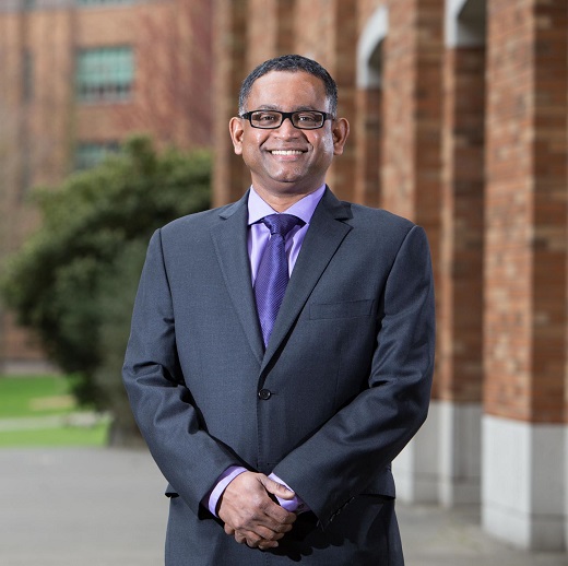 CAPTION This is Radha Poovendran, chair of the University of Washington Department of Electrical Engineering and director of the Network Security Lab.