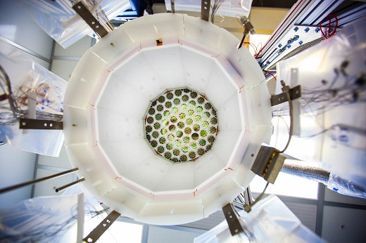 A view inside the LUX detector. (Photo by Matthew Kapust/Sanford Underground Research Facility) A view inside the LUX detector. (Photo by Matthew Kapust/Sanford Underground Research Facility)