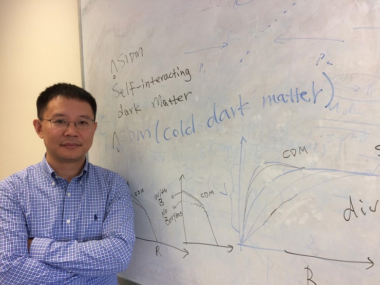CAPTION Hai-Bo Yu is an assistant professor of theoretical particle physics and astrophysics at UC Riverside. CREDIT I. Pittalwala, UC Riverside. CAPTION Hai-Bo Yu is an assistant professor of theoretical particle physics and astrophysics at UC Riverside. CREDIT I. Pittalwala, UC Riverside.