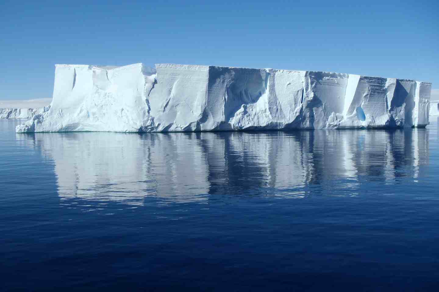 Icebergs near Bear Peninsula in West Antarctica are being studied as part of the International Thwaites Glacier Collaboration. (Photo by Amy Chiuchiolo, National Science Foundation, licensed under CC BY 4.0 - cropped from original) Icebergs near Bear Peninsula in West Antarctica are being studied as part of the International Thwaites Glacier Collaboration. (Photo by Amy Chiuchiolo, National Science Foundation, licensed under CC BY 4.0 - cropped from original)