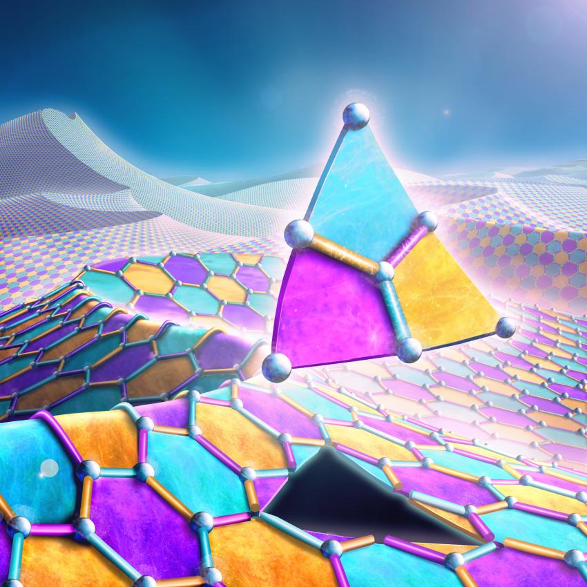 This 7-ion system applied for encoding one logical quantum bit can be used as a building block for much larger quantum systems. The bigger the lattice, the more robust it becomes. Credit: Illustration: IQOQI/Harald Ritsch This 7-ion system applied for encoding one logical quantum bit can be used as a building block for much larger quantum systems. The bigger the lattice, the more robust it becomes. Credit: Illustration: IQOQI/Harald Ritsch