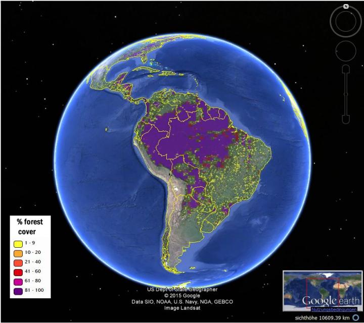The new hybrid forest map combines 8 different data sources with crowdsourced data. It is more accurate than existing maps both for forest location and estimation of percentage forest cover. The new hybrid forest map combines 8 different data sources with crowdsourced data. It is more accurate than existing maps both for forest location and estimation of percentage forest cover.