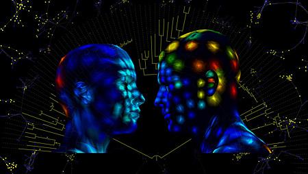 This is an artistic representation of 3-D mapping of the chemistry and microbes of the human skin. This is an artistic representation of 3-D mapping of the chemistry and microbes of the human skin.