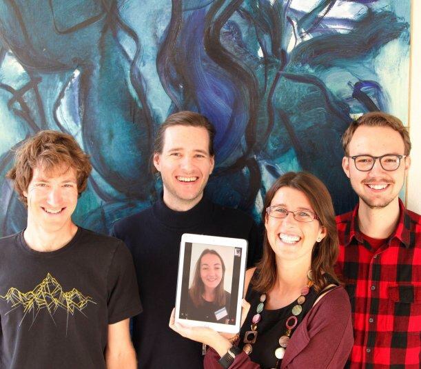 William Kalderon, Eric Corrigan, Eva Hansen (remotely), Caterina Doglioni, Alexander Ekman. Photo: Lena Björk Blixt.