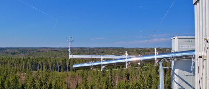 CAPTION SMEAR II is a station for measuring environmental data in Hyytiälä, Finland. CREDIT Juho Aalto