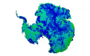 Prototype simulation of dynamics of Antarctic ice sheet created by researchers at ICES Center for Computational Geosciences UT Researcher Wins Grant to Study Uncertainty in Ice Sheet Models