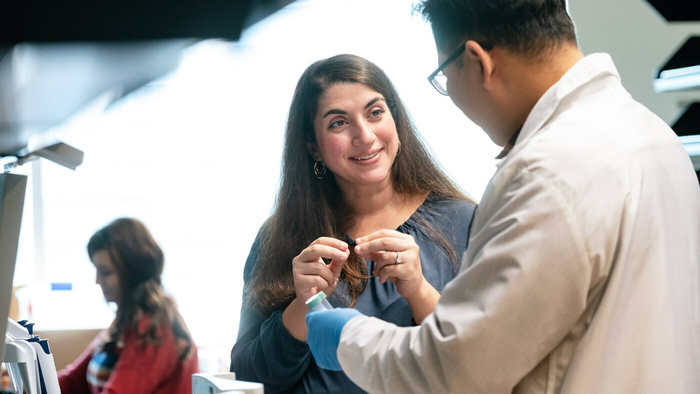 Christina Theodoris and her colleagues at Gladstone Institutes, the Broad Institute of MIT and Harvard, and Dana-Farber Cancer Institute trained a computer model to understand how genes interact. Photo: Michael Short/Gladstone Institutes