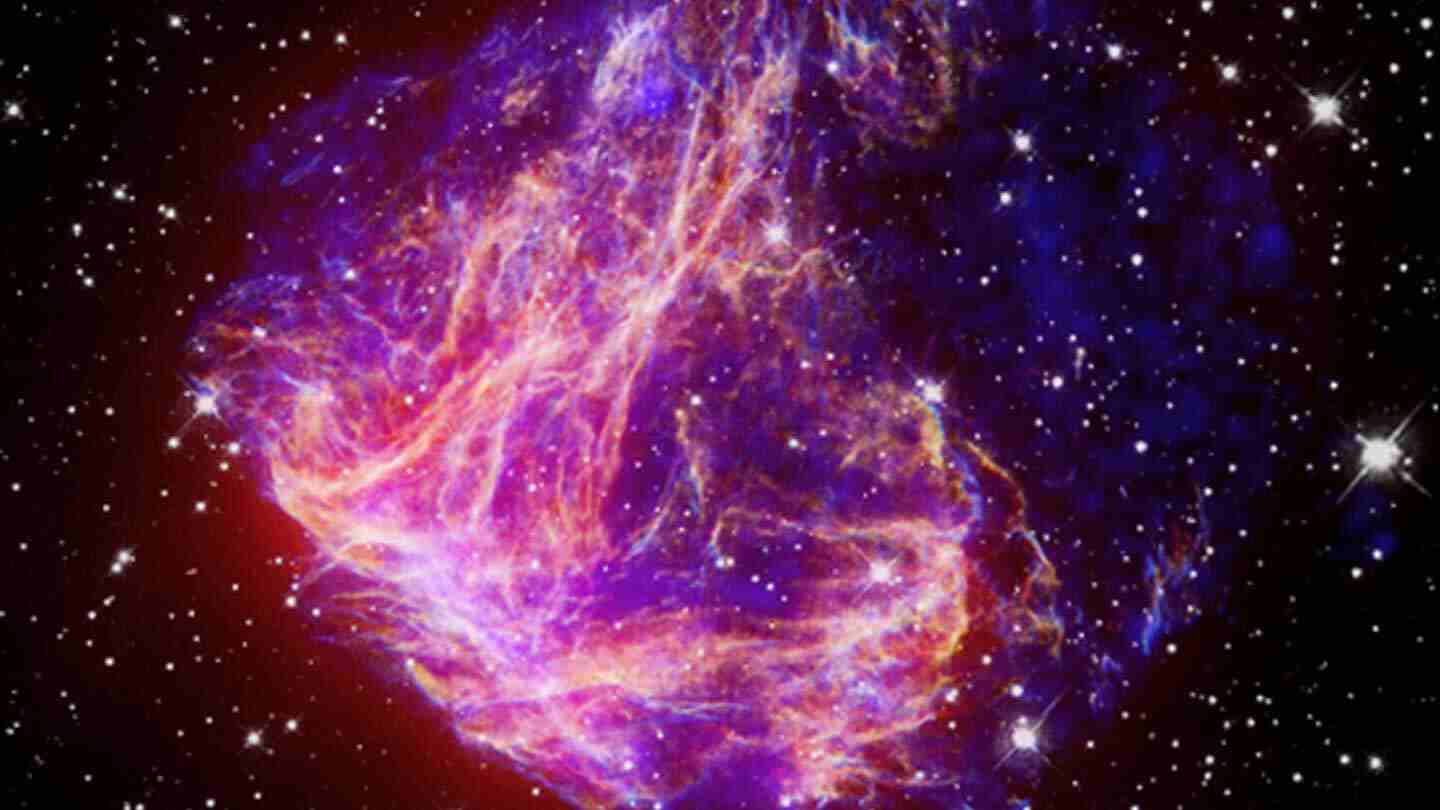 The Large Magellanic Cloud has a mass of approximately 41 billion times that of the Sun.