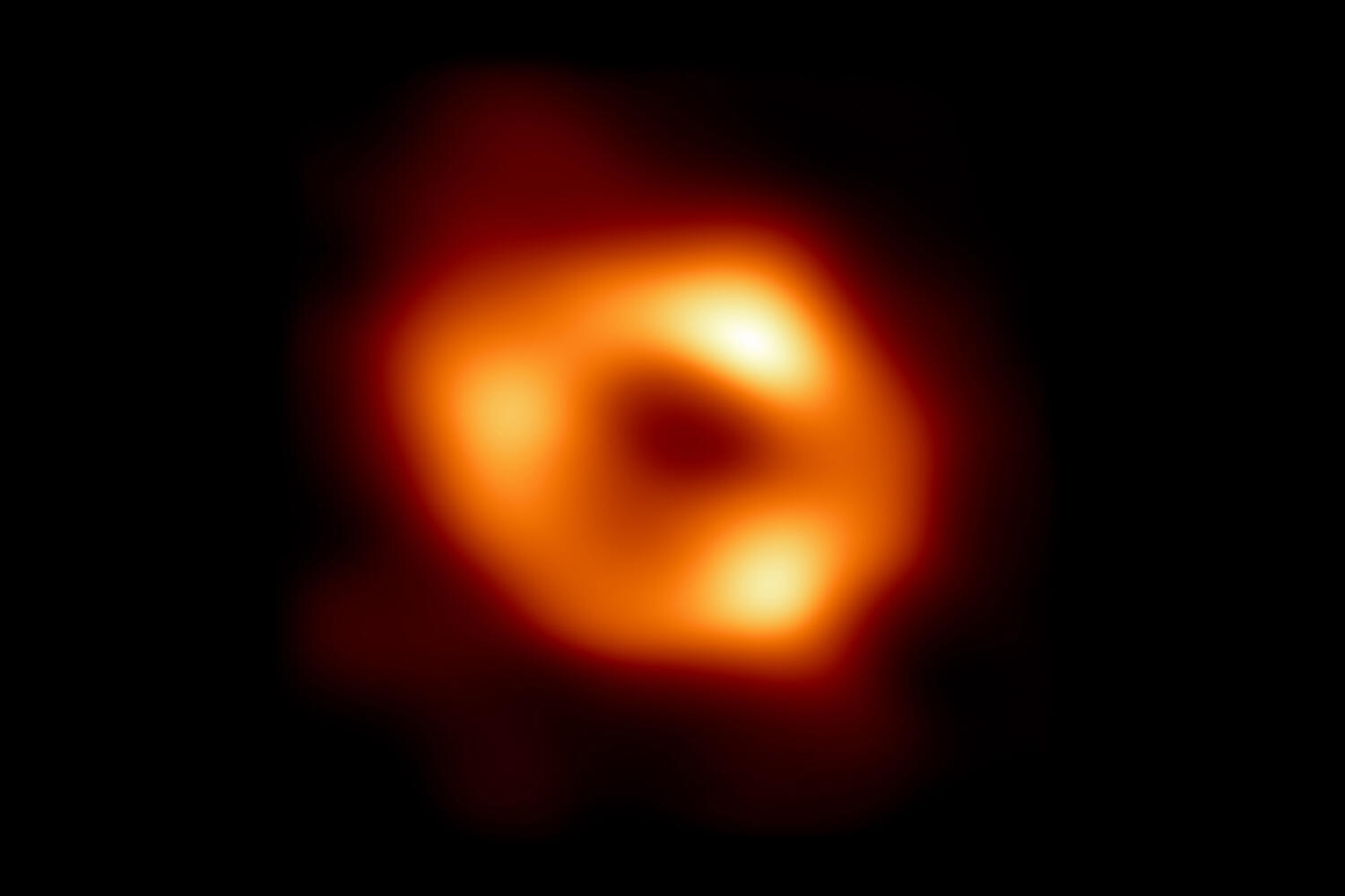 The first image of Sagittarius A*, the supermassive black hole at the center of our galaxy. The first image of Sagittarius A*, the supermassive black hole at the center of our galaxy.