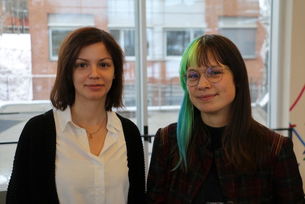  Milena Pavlovic (left) and Lonneke Scheffer. Photo: Eivind Torgersen/UiO