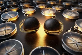 Artistic depiction of a pair of holes caused by the magnetic background of the system. C.Hohmann/MCQST Artistic depiction of a pair of holes caused by the magnetic background of the system. C.Hohmann/MCQST
