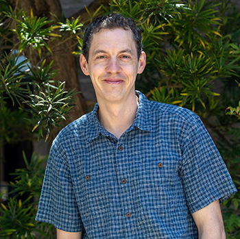 Benedict Paten, senior author on the study and associate professor of biomolecular engineering. (Photo by Carolyn Lagattuta) Benedict Paten, senior author on the study and associate professor of biomolecular engineering. (Photo by Carolyn Lagattuta)
