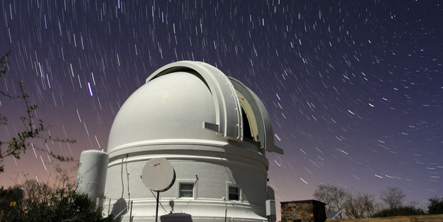 The Zwicky Transient Facility scans the sky using a state-of-the-art wide-field camera mounted on the Samuel Oschin telescope at the Palomar Observatory in Southern California Image credit: Palomar Observatory/Caltech The Zwicky Transient Facility scans the sky using a state-of-the-art wide-field camera mounted on the Samuel Oschin telescope at the Palomar Observatory in Southern California Image credit: Palomar Observatory/Caltech